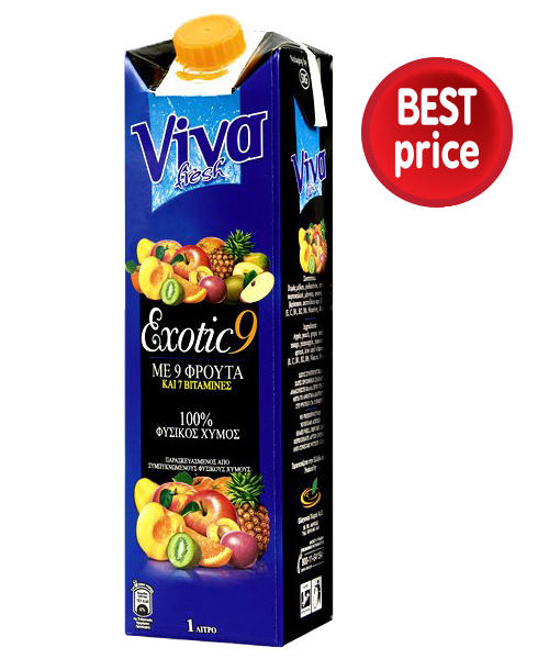 Φυσικός Χυμός 9 Φρούτα Viva (1lt)