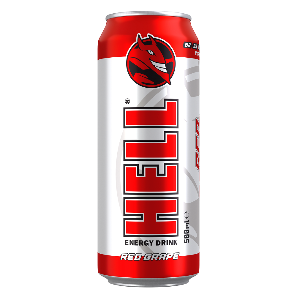Hell Energy Ενεργειακό Ποτό Red Grape Hell (500 ml)