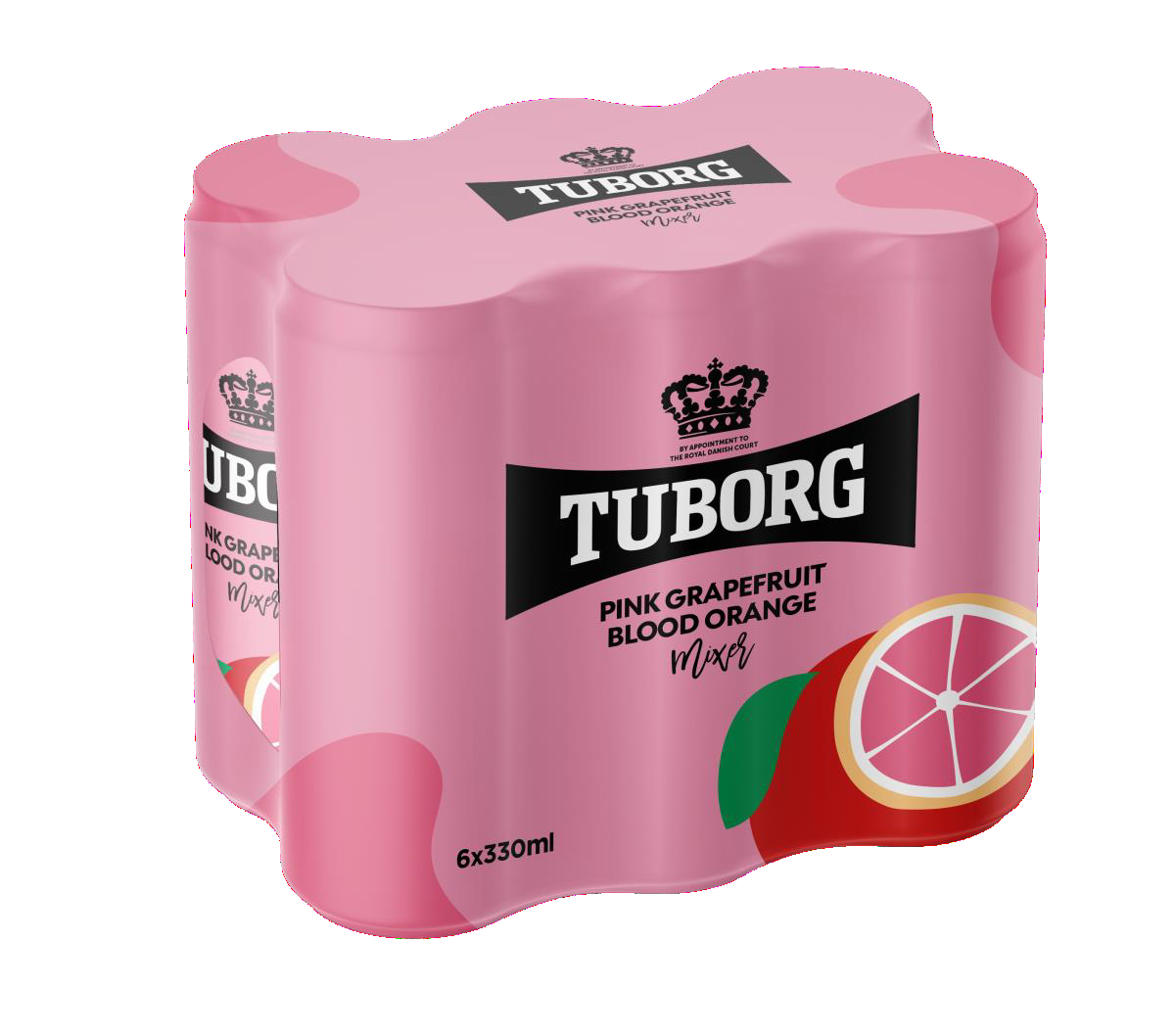 Αναψυκτικό pink grapefruit & σαγκουίνι Tuborg (6×330 ml)