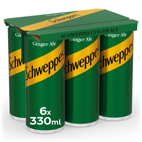 The Coca Cola Company Αναψυκτικό Ginger Ale Schweppes (6x330 ml)