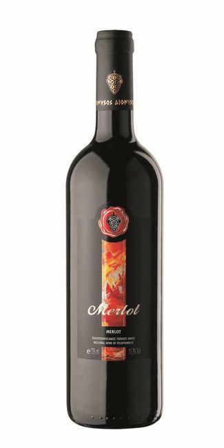 Οίνος Ερυθρός Merlot Διόνυσος Wines (750 ml)