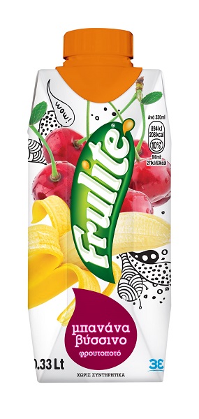 Φρουτοποτό Μπανάνα, Βύσσινο Frulite (330 ml)