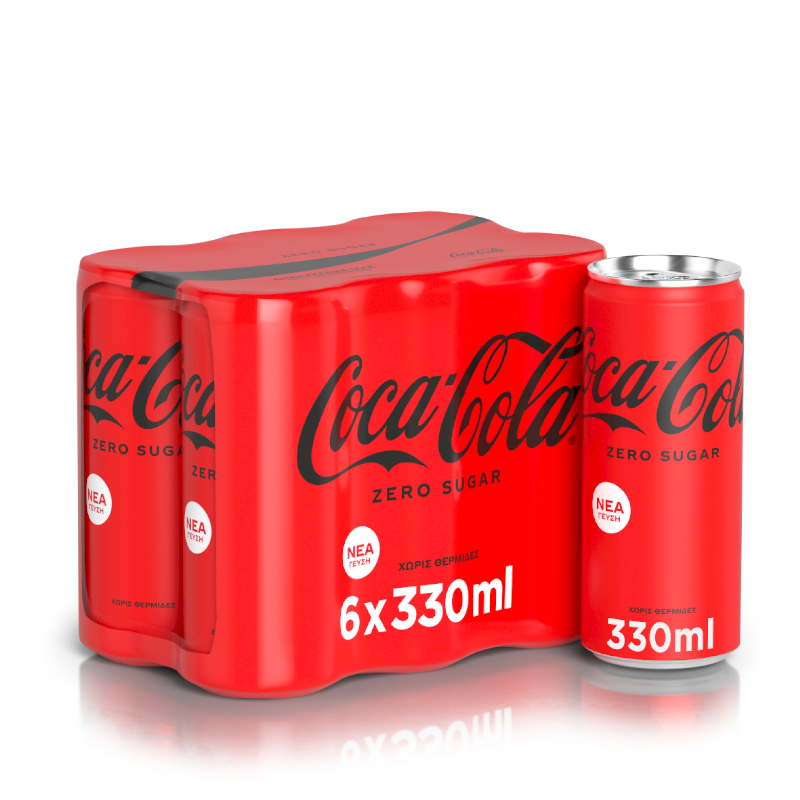 Coca-Cola Zero Κουτί (6×330 ml)