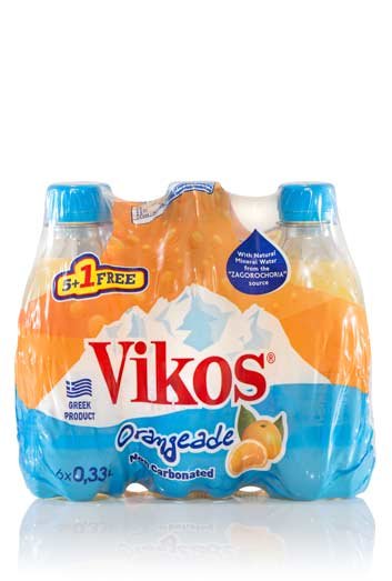Πορτοκαλάδα χωρίς ανθρακικό Βίκος (6×330 ml) 5+1 Δώρο