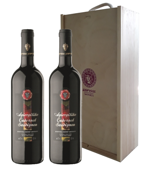 Οίνος Ερυθρός Αγιωργήτικο Cabernet Sauvignon Διόνυσος Wines (2×750 ml)