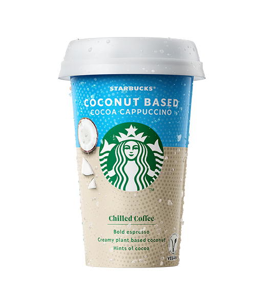Κρύο Φυτικό Ρόφημα καρύδας και καφέ Cocoa Cappuccino Starbucks (220 ml)