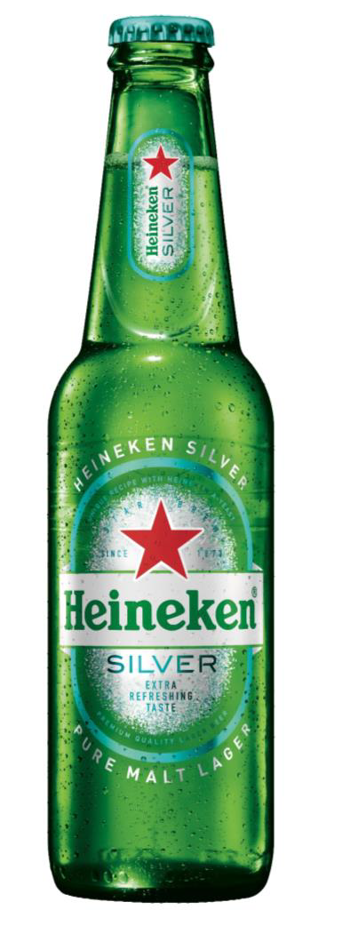 Μπύρα lager φιάλη Heineken Silver (330 ml)