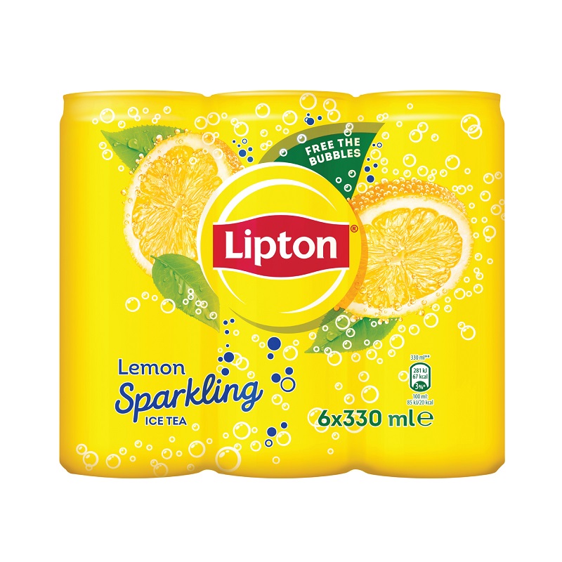 Pepsico - Ηβη Α.Β.Ε. Sparkling Ice Tea Λεμόνι Lipton (6x330 ml)