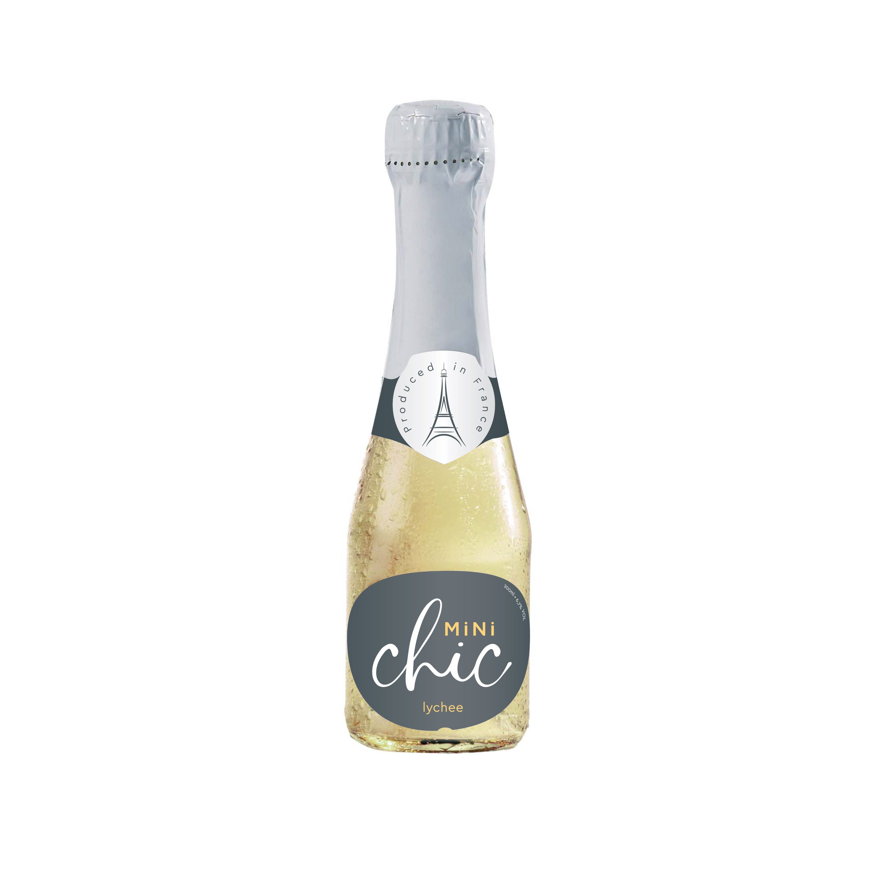 Mini Chic Οίνος Λευκός Αφρώδης Lychee Mini Chic (200 ml)