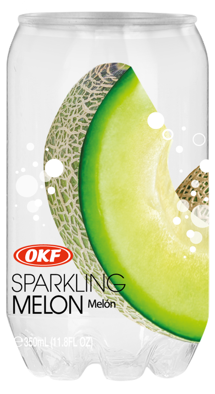 OKF Ανθρακούχο αναψυκτικό με γεύση πεπόνι OKF (350 ml)