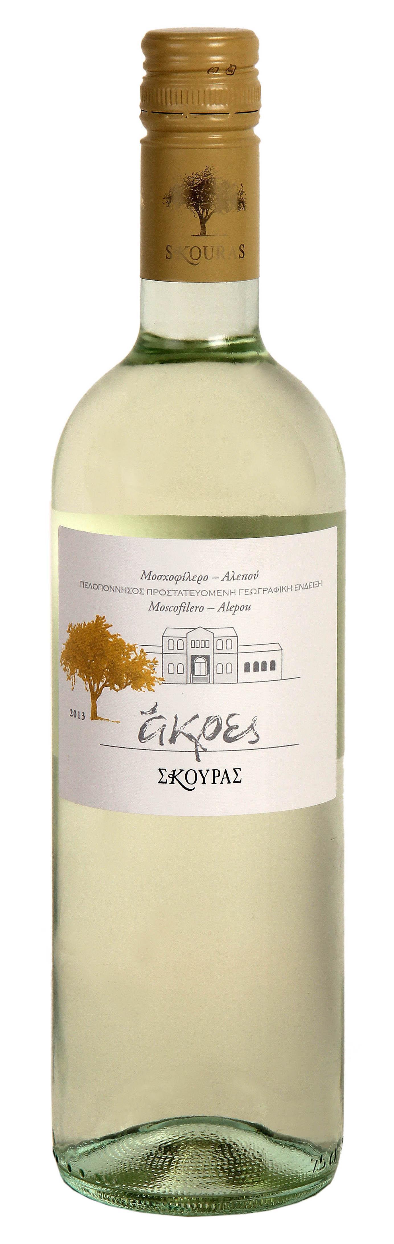 Οίνος Λευκός Ξηρός Άκρες Κτήμα Σκούρας (750 ml)