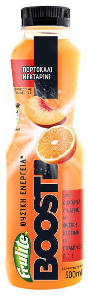 Φρουτοποτό Πορτοκάλι-Νεκταρίνι Frulite Boost (500 ml)