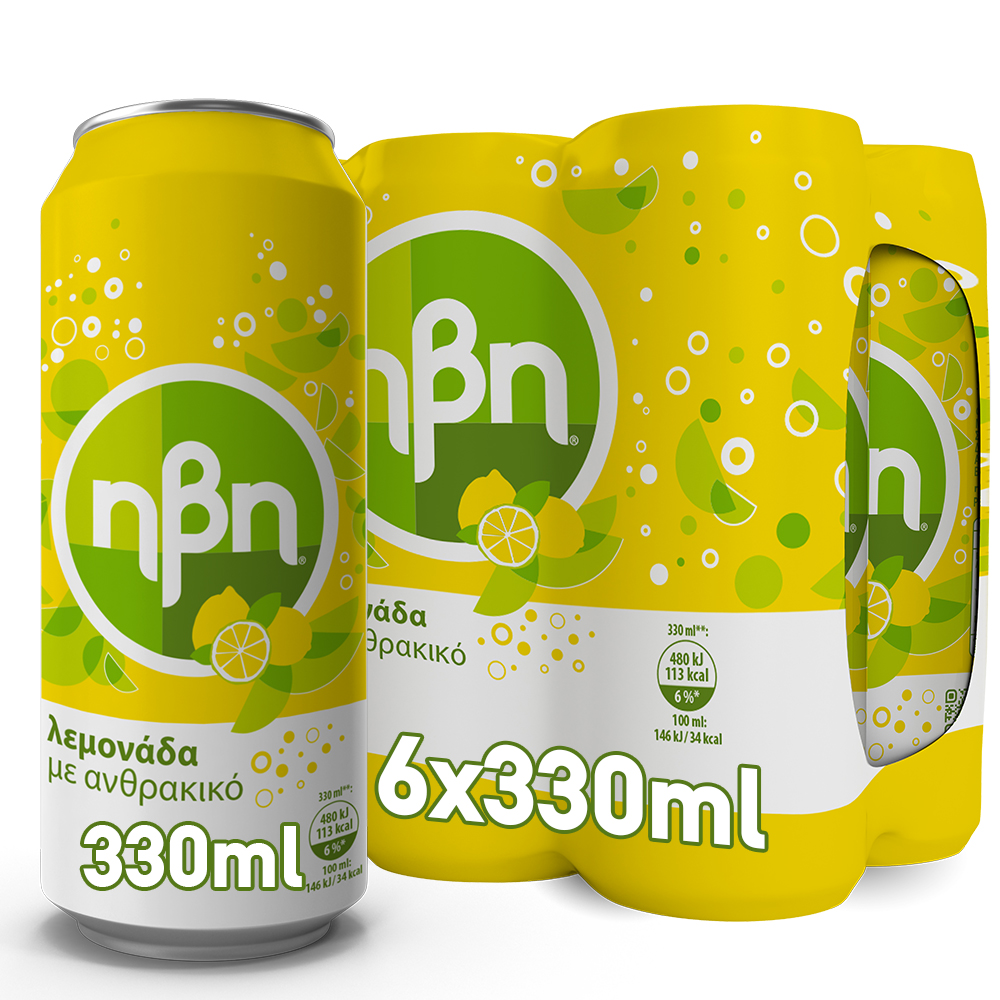 Λεμονίτα Με Ανθρακικό Ήβη (6×330 ml) 5+1 Δώρο