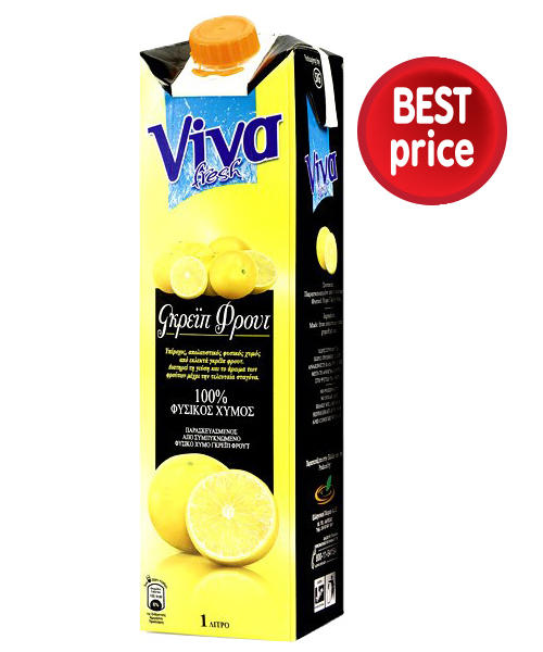 Φυσικός Χυμός Γκρέιπφρουτ Viva (1lt)