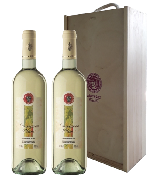 Οίνος Λευκός Sauvignon Blanc Διόνυσος Wines (2×750 ml)
