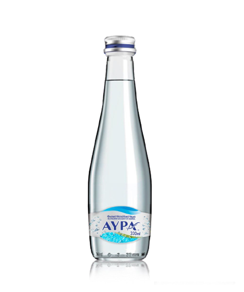 Φυσικό Μεταλλικό Ανθρακούχο Νερό Αύρα Carbo (330 ml)