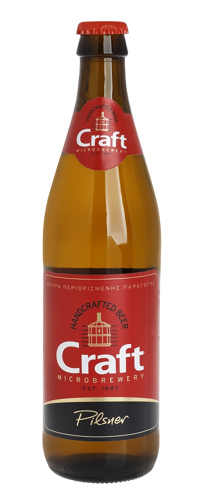 Μπύρα φιάλη Pilsner Craft (500 ml)