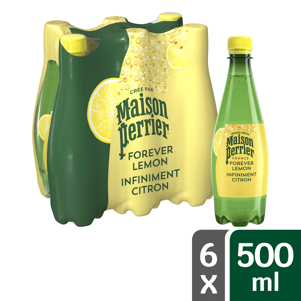 Nestle Νερό Φυσικό Μεταλλικό Ανθρακούχο Λεμόνι Maison Perrier (6x500 ml)
