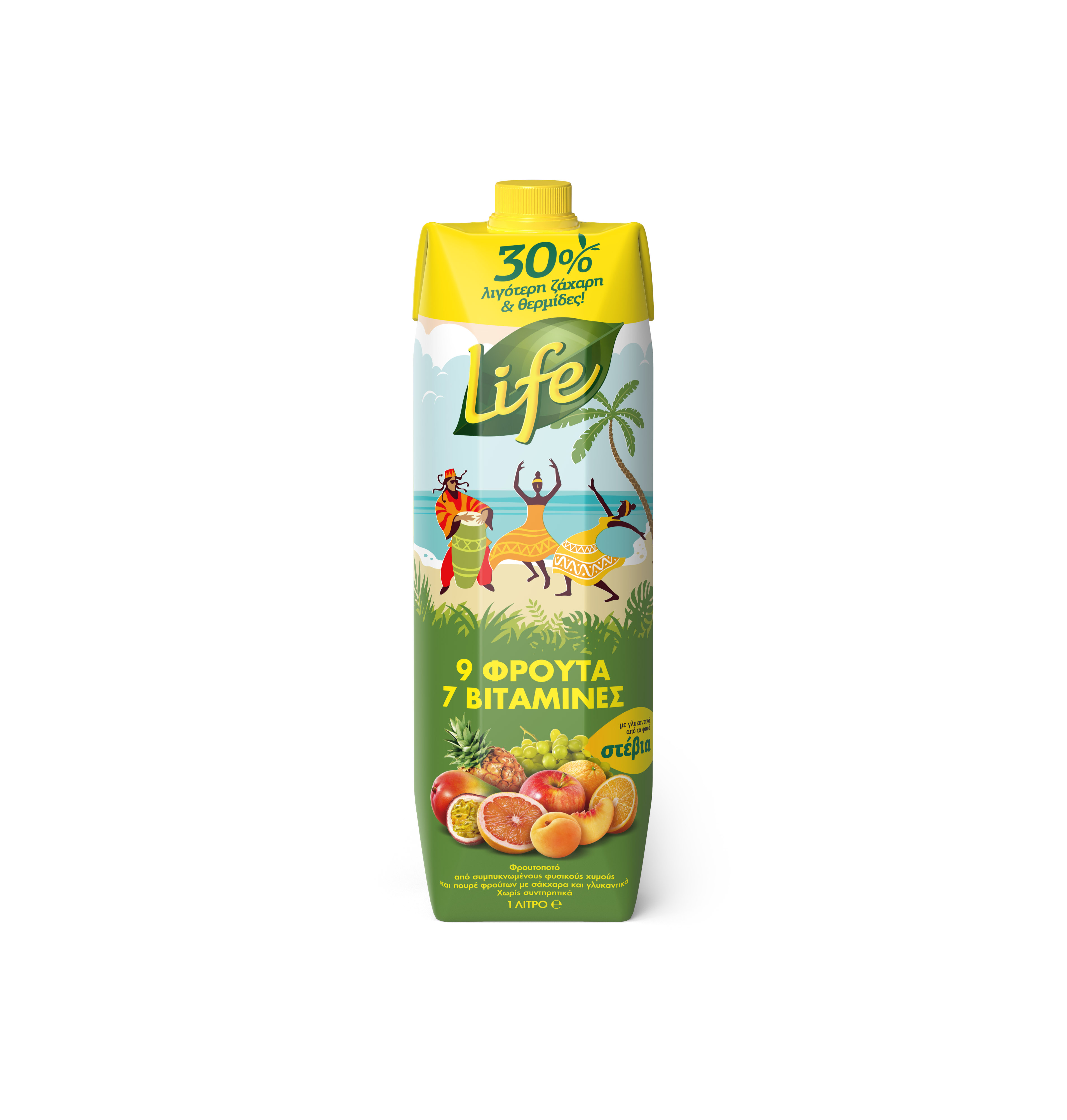 Χυμός 9 φρούτα & 7 βιταμίνες Life (1 L)