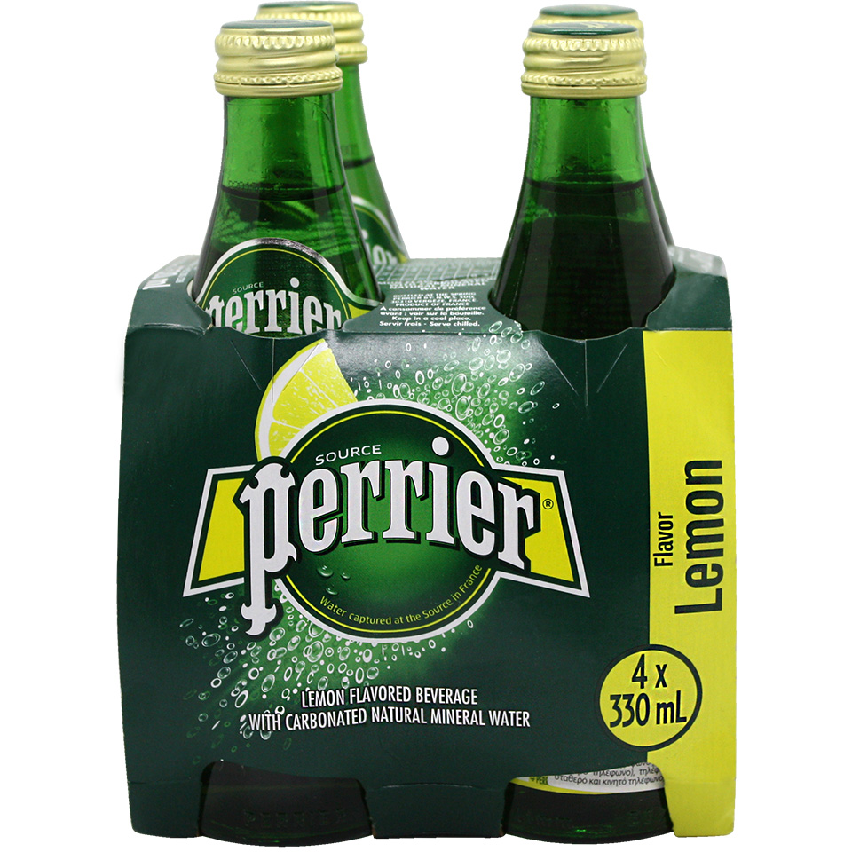 Νερό Φυσικό Μεταλλικό Ανθρακούχο Λεμόνι Perrier (4×330 ml)