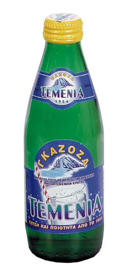 Γκαζόζα Γυάλινη Φιάλη Τεμένια (250 ml)