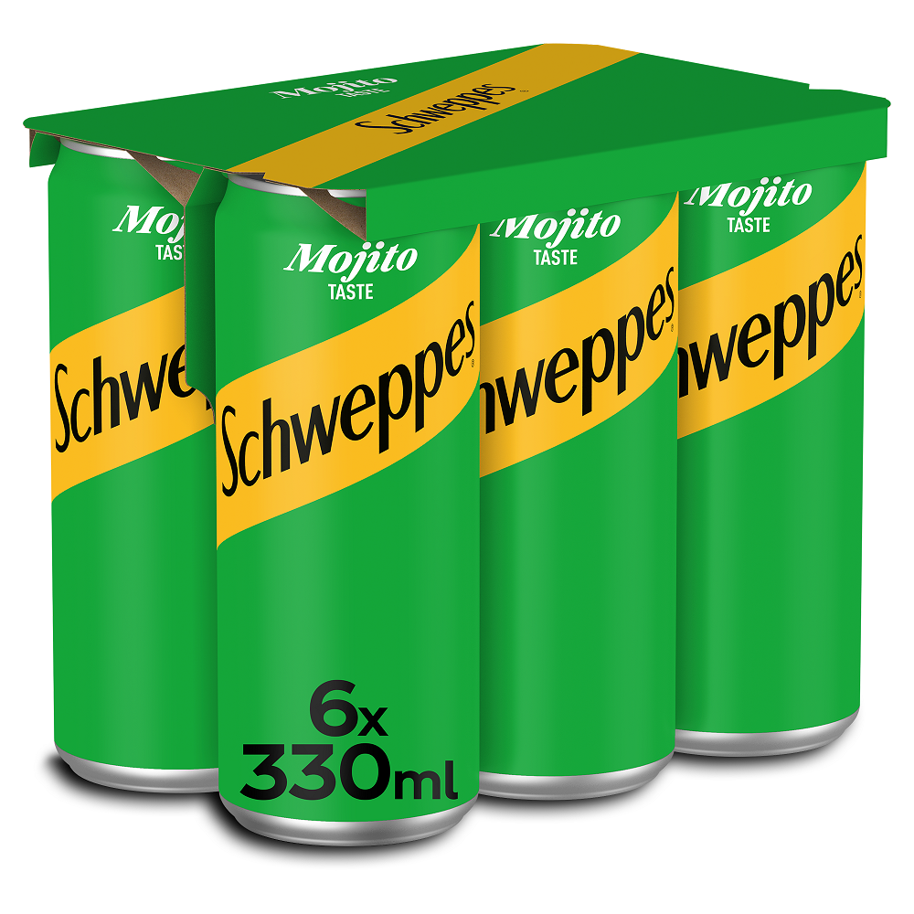 The Coca Cola Company Αναψυκτικό με γεύση Mojito κουτί Schweppes (6x330 ml) 