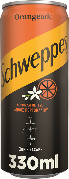 Πορτοκαλάδα Κουτί Schweppes (330 ml)