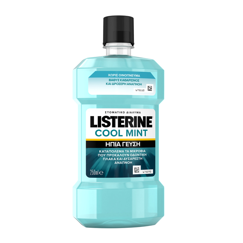 Στοματικό διάλυμα Cool Mint με ήπια γεύση Listerine (250 ml)