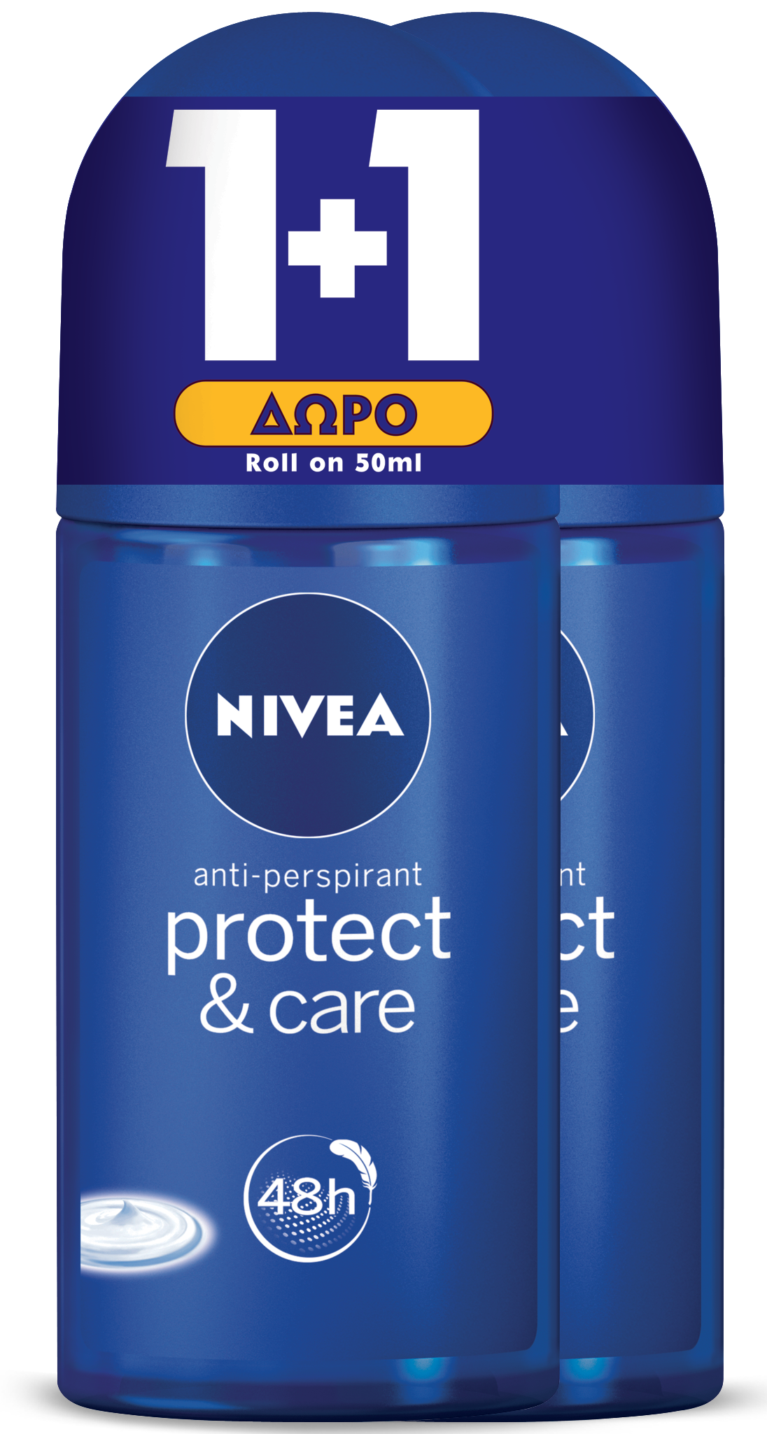 Αποσμητικό Roll On Protect & Care Nivea Deo (50 ml) 1+1 Δώρο