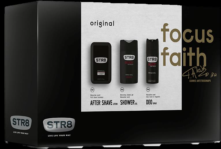 Original After Shave Lotion 50ml+ Αποσμητικό 150ml+ Shower Gel 250 ml STR8