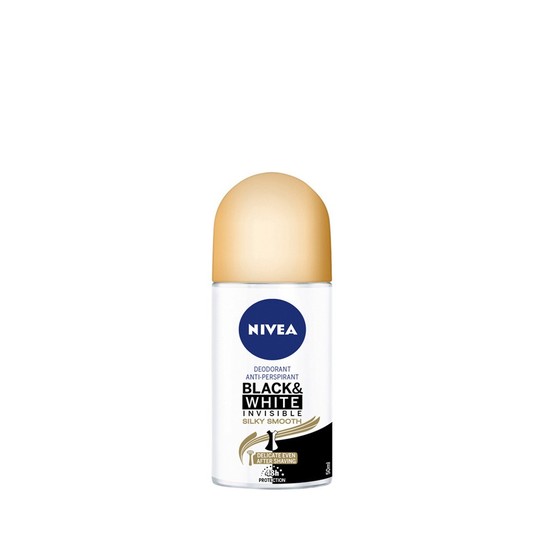 Beiersdorf Αποσμητικό Roll-On Invisible Black & White Invisible Silky Nivea (50 ml)
