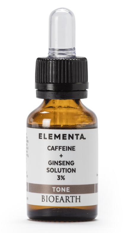 Organic Brands Συμπυκνωμένος Ορός Ενυδάτωσης Caffeine & Ginseng 3% -TONE- BioEarth Elementa (15ml)