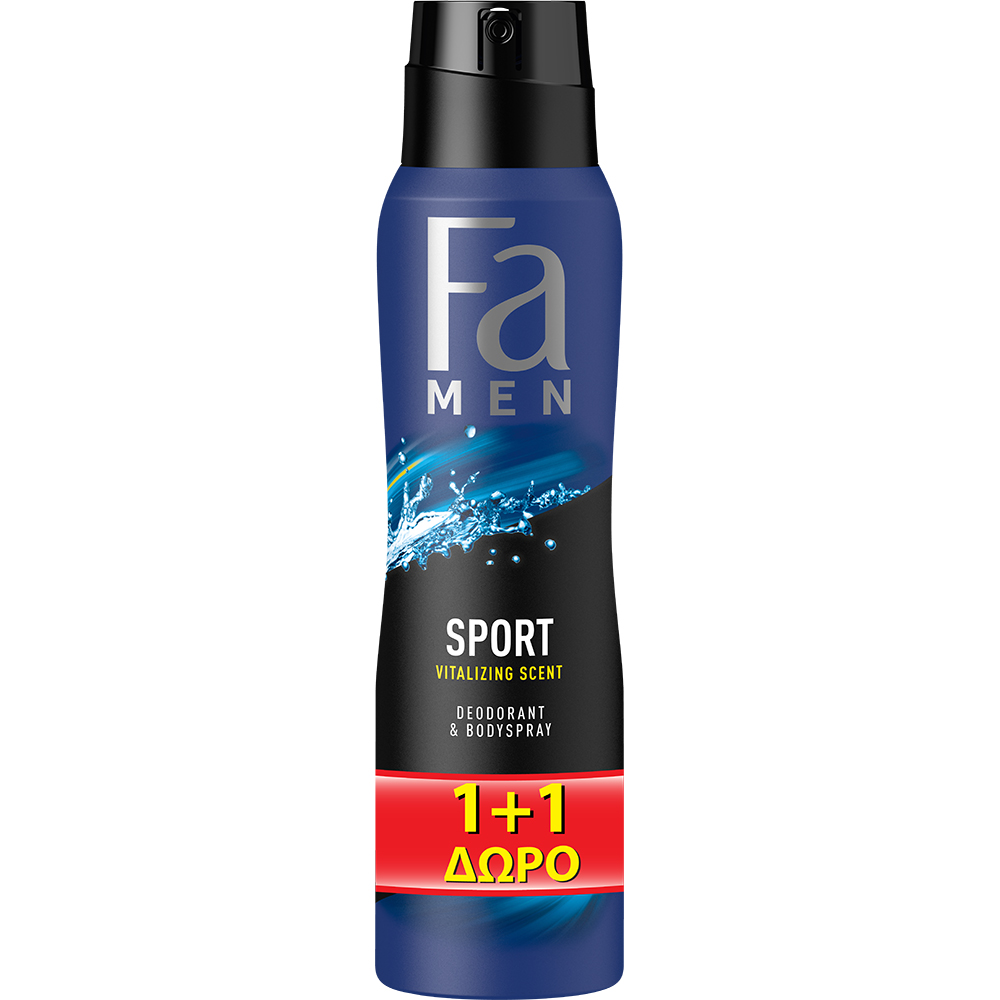 Αποσμητικό Σπρέυ Sport Fa (2x150ml) 1+1 Δώρο