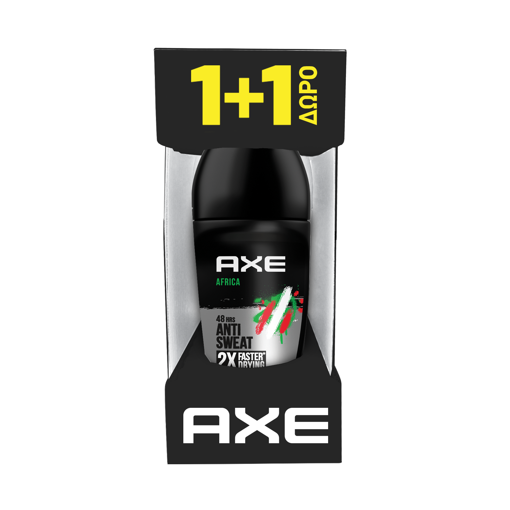Αποσμητικό Roll On Africa AXE (50ml) 1+1 Δώρο