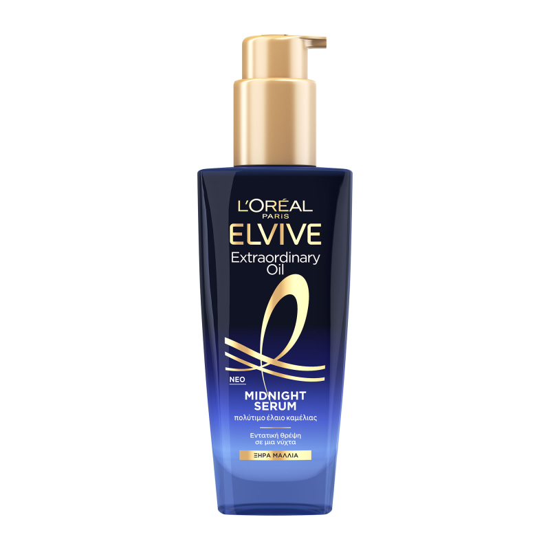 L'Oreal Λάδι για Ξηρά Μαλλιά Midnight Serum Elvive Extraordinary Oil (100ml)