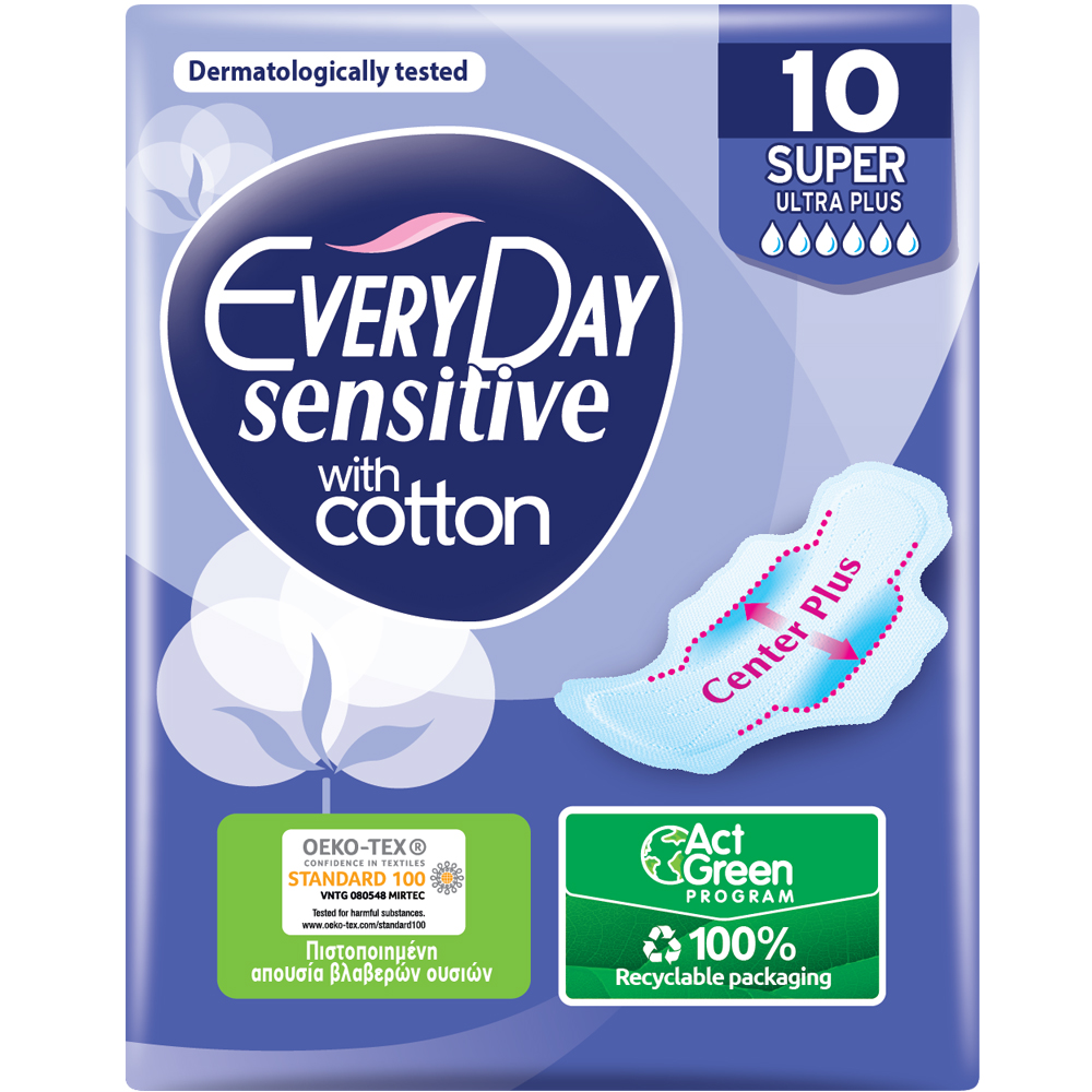 Σερβιέτες Super Ultra Plus Sensitive Everyday (10τεμ)