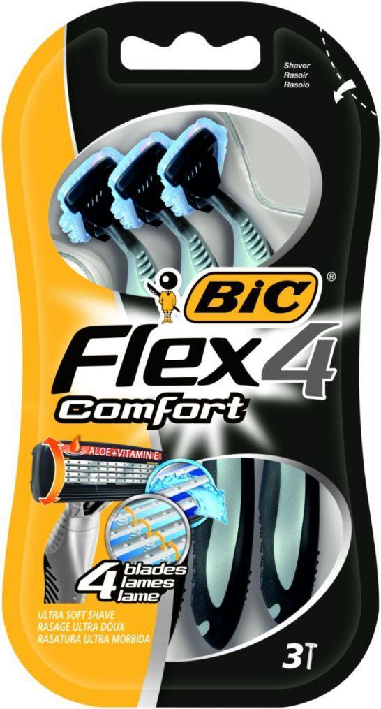 Ξυραφάκια Flex 4 Comfort EU10 Bic (3 τεμ)