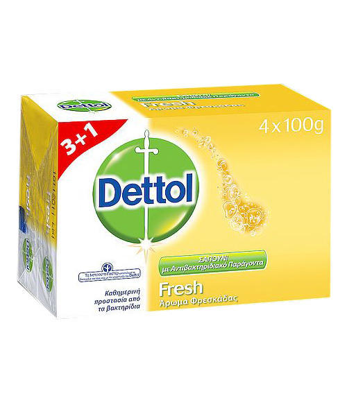 Σαπούνι Fresh Dettol (100 g) 3+1 Δώρο