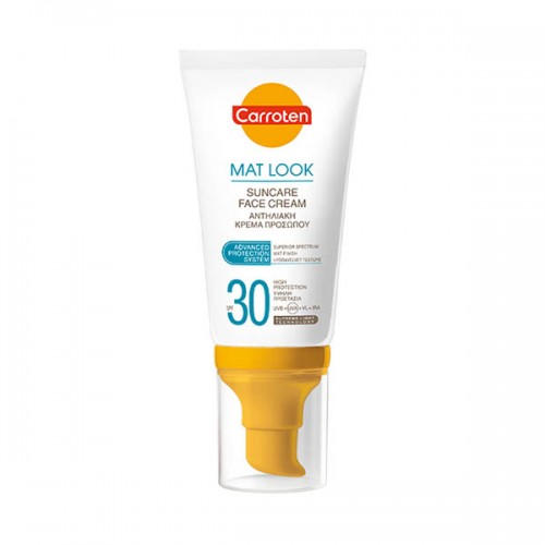 Αντηλιακή Κρέμα Προσώπου Carroten Mat Look SPF30 50ml
