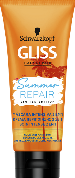 Μάσκα Μαλλιών 2 σε 1 Summer Repair Gliss (100ml)