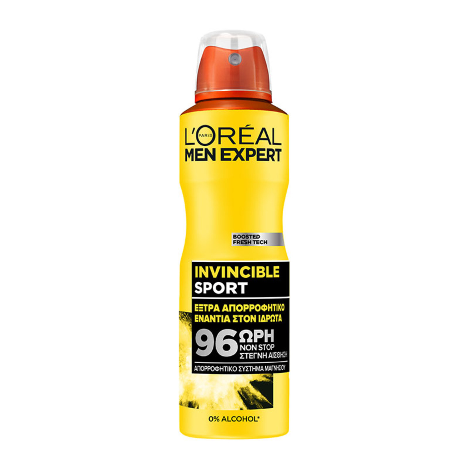 Invincible Sport Αποσμητικό 96ωρη Δράση L’Oreal Men Expert (150ml)