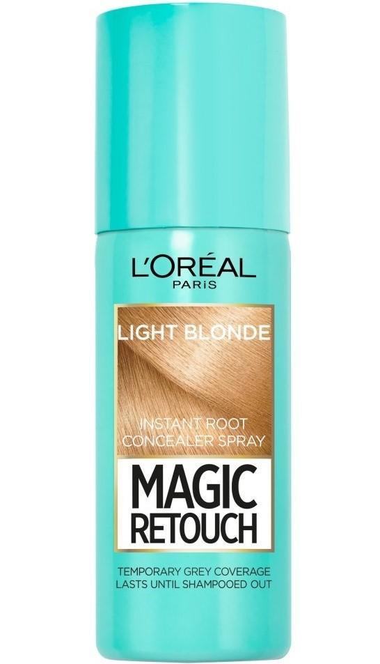 Spray Προσωρινής Κάλυψης Λευκών Light Blonde Magic Retouch L’Oreal (75 ml)