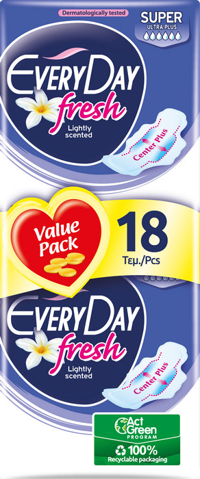 Σερβιέτες Fresh Ultra Plus Super Everyday (18 τεμ)