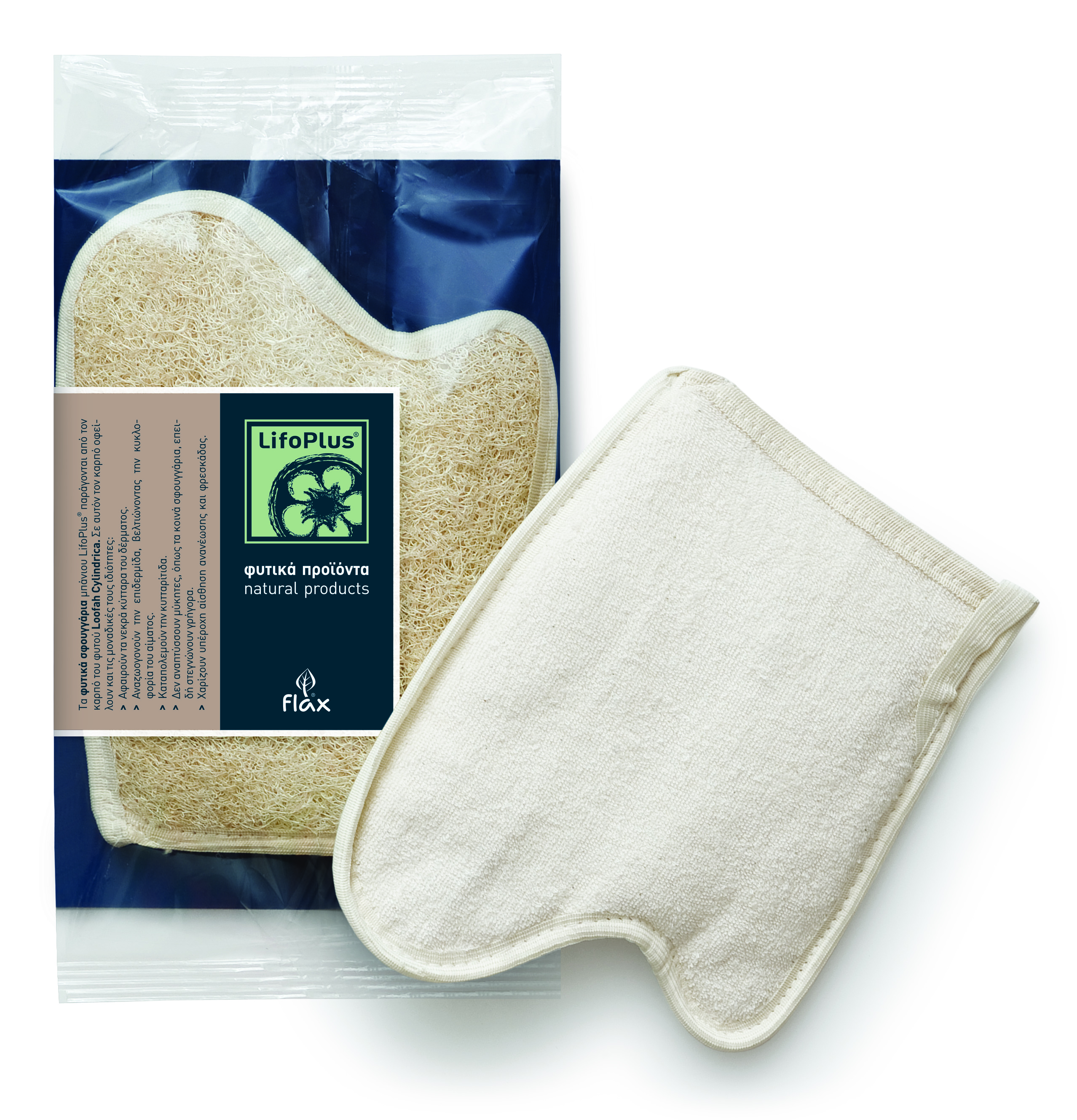 Γάντι μπάνιου Loofah παλάμη-Original Deluxe Lifoplus (1 τεμ)