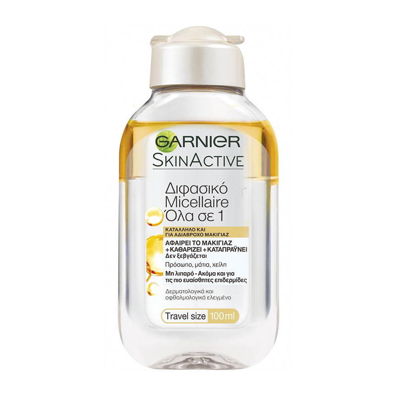 Νερό Ντεμακιγιάζ Διφασικό Όλα σε 1 Micellaire Garnier (100 ml)
