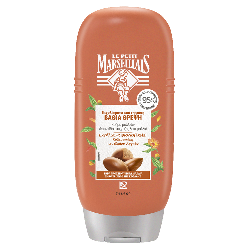 Conditioner Βαθιά Θρέψη με Εκχύλισμα Βιολογικής Καλέντουλας και Βιολογικό Έλαιο Αργκάν Le Petit Marseillais (200ml)