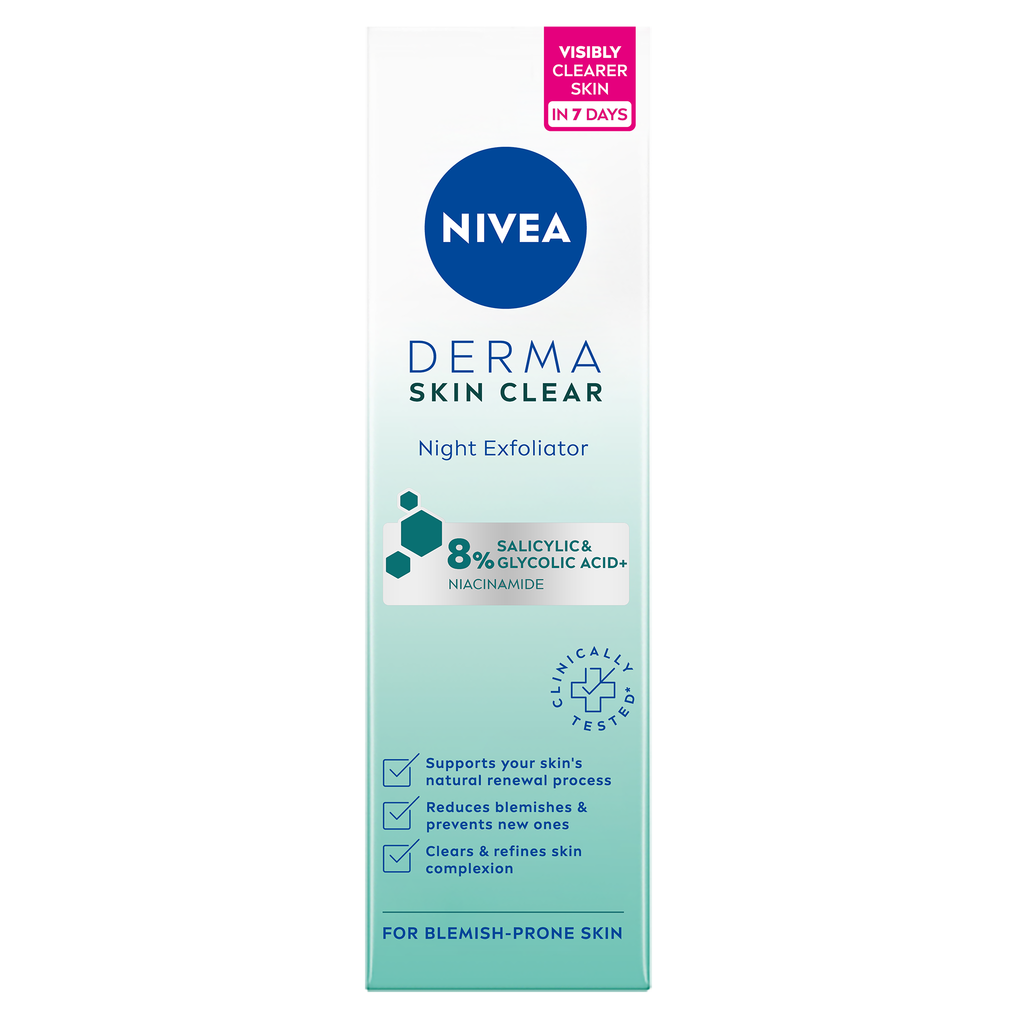 Απολεπιστικό Νυχτερινό κατά των Πόρων Derma Skin Clear Nivea (40ml) 4300008762