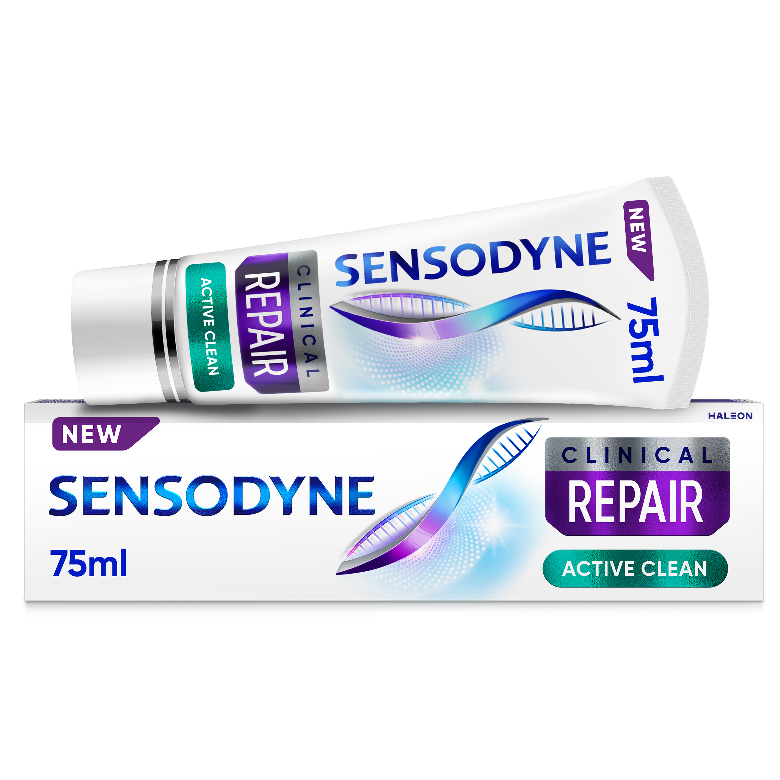 GSK Οδοντόκρεμα Ευαίσθητα Δόντια Clinical Repair Active Clean Sensodyne (75ml)