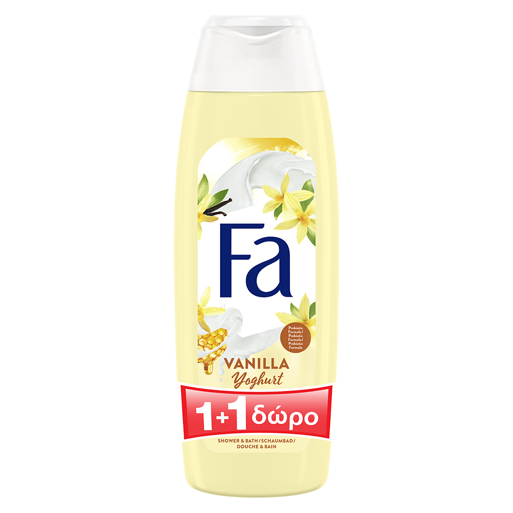 Αφρόλουτρο Yoghurt Vanilla Honey Fa (2×750 ml) 1+1 Δώρο