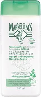 Υποαλλεργικό Αφρόλουτρο με Aloe Ver καιΒούτυρο Αμυγδάλου Le Petit Marseillais (650ml)